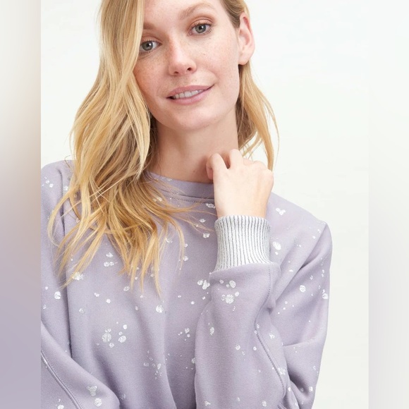 SPLENDID Avalanche Foil Pullover SWEATSHIRT - Picture 2 of 11